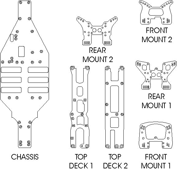 Kyosho Lazer ZX parts - James Instone Version